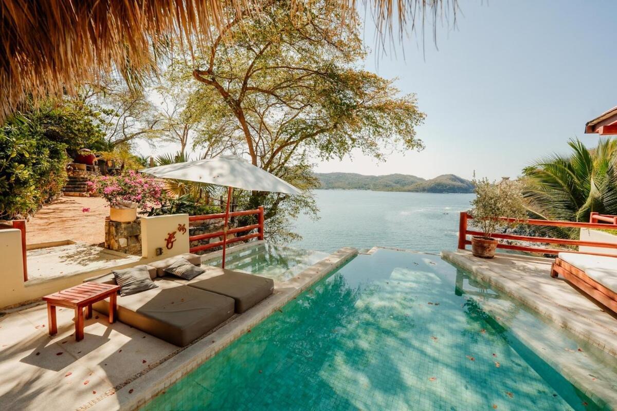 Dream Villa With Private Beach And Catering Zihuatanejo Exteriör bild